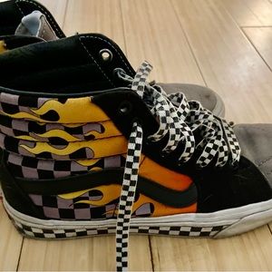 Vans Flame high top sneakers size 6 big kid or men’s